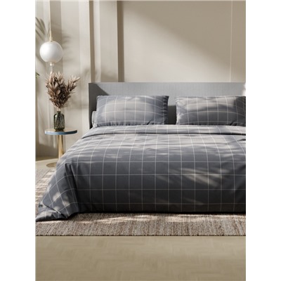 Постельное бельё 1.5-спальное «Этель. Клетка», бязь