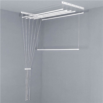 УЦЕНКА Сушилка для белья потолочная Лиана Люкс 5 линий 2,1 м