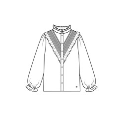 Блузка текстильная для девочек