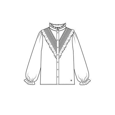 Блузка текстильная для девочек