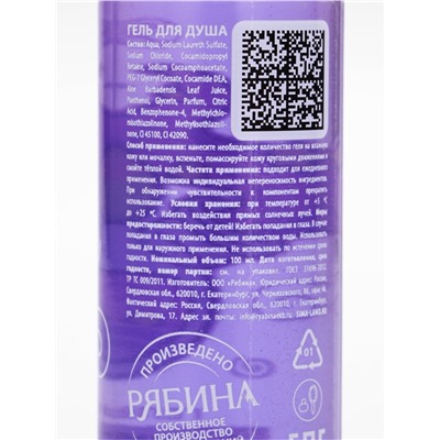 Гель для душа «Ты КВАлшебная», аромат ежевики, 100 мл