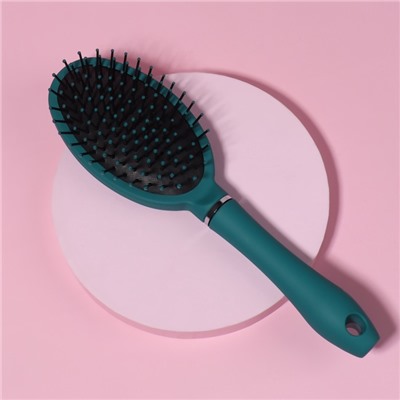 Расчёска массажная, 7.5×24.5 (±1) см, бирюзовая