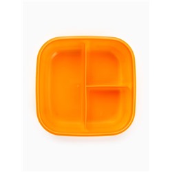 Ланч - бокс квадратный с секциями и ложкой «Разбудите меня», 14.5×6 см