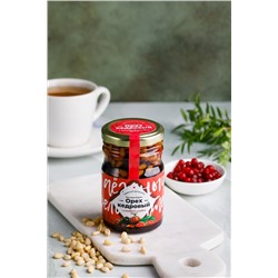 Таежный деликатес "Кедровый орех с Клюквой" в сиропе / стекло  230 гр / Солнечная Сибирь