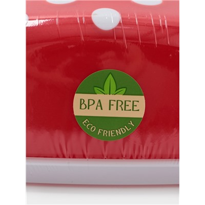 Маслёнка BEROSSI Marusya, 19×11×7 см, пластик, красная