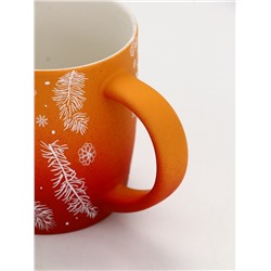 Кружка новогодняя керамическая «Зимний лес», 320 мл