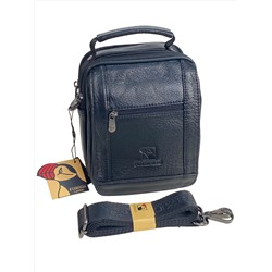 Сумка мужская из натуральной кожи, цвет черный