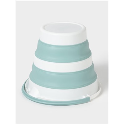 Ведро складное «Флекс», 10 л, 32×34×26 см, морская волна