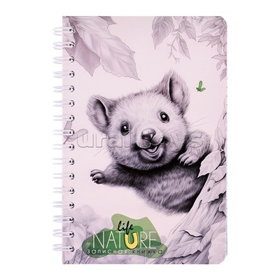 Записная книжка - перевертыш А6 на гребне 80л. "Милота"