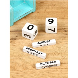 Календарь настольный «Морская звезда», 10.5×7.5×4 см, дерево