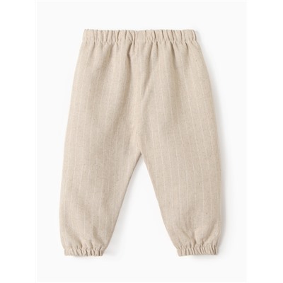 Брюки детские MINAKU, бежевые, рост 68-74 см