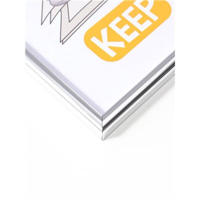 Фоторамка для фото 30×40 см «Радуга», серебро, (пластик)