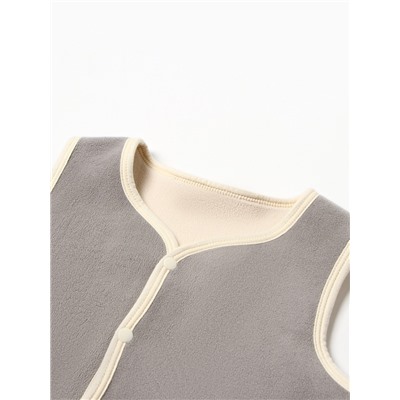 Жилетка флисовая детская Collorista, цвет графит, рост 110 см