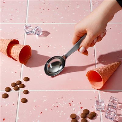 Ложка для мороженого Volt, 17.3×4.2×2.3 см, нержавеющая сталь, серебристая