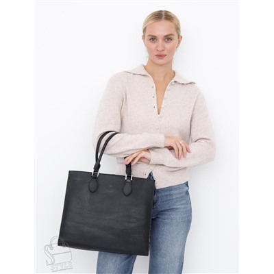 Сумка женская кожаная 2130Y apricot black Polina&Eiterou