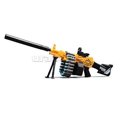 Автомат "Захват" с мягкими полимерными пулями, цвет жёлтый, в коробке