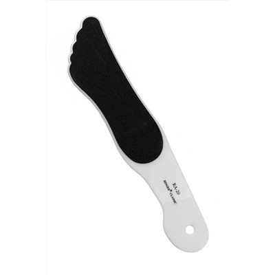 Zinger Тёрка педикюрная двусторонняя абразивная / Classic RA-20, белый KRISTALLER, 1127692