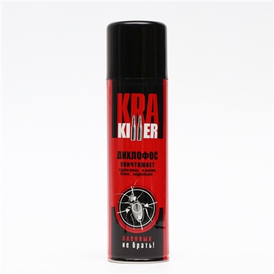 Аэрозоль от насекомых Дихлофос KRA Killer от ползающих насекомых, 230 мл