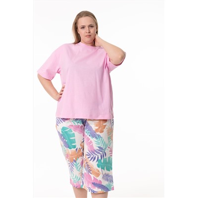 Пижама футболка и капри М325385рм