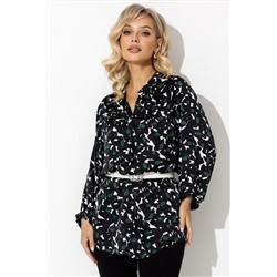 Блузка женская  4362/03/Черный, зеленый