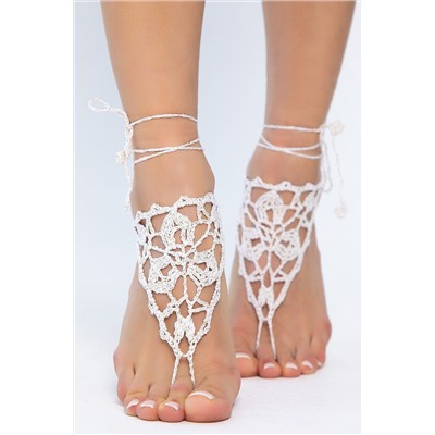 Барефуты Вязанные украшения на ноги LADY TAIGA, 1128128