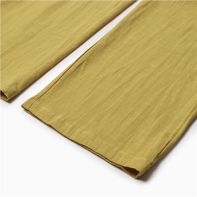 Пижама женская (рубашка, брюки) KAFTAN Basic, размер 40-42, охра