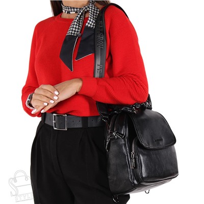 Рюкзак женский 3313-401 black Polina&Eiterou/50