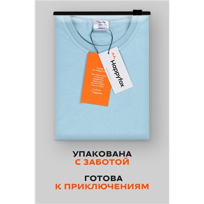 Детская однотонная футболка Happyfox