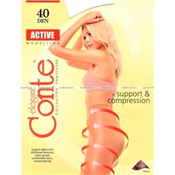 Капроновые колготки Conte ACTIVE 40 корректирующие Natural