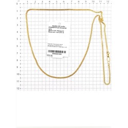 Цепь из золочёного серебра - Двойная панцирная, 55 см 925 пробы Z1040020155 дв.панцирная