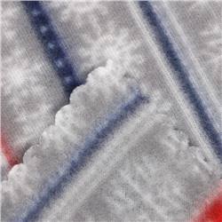 Плед новогодний Экономь и Я «Новогодний узор» 150×130 см, пл.160 г/м², 100% п/э