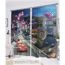 Портьеры с принтом, 3*2,6 см (без тюля)