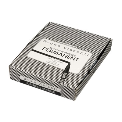 Маркер перманентный CD "UNIMARK SLIM" 0.4мм черный 22-0028 Bruno Visconti