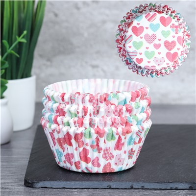 Форма для выпечки 5*3 см, набор 100 штук / 005-733 /уп 288/ бумажные