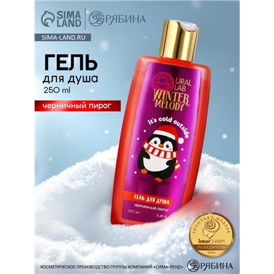 Гель для душа, 250 мл, аромат черничного пирога, URAL LAB
