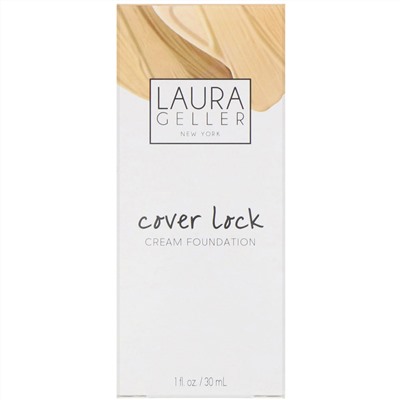 Laura Geller, Кремовая тональная основа Cover Lock, оттенок средний, 30 мл