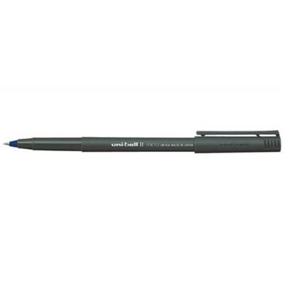 Роллер 0.5 мм Uni-Ball II Micro UB-104 синий (66253) Uni Mitsubishi Pencil
