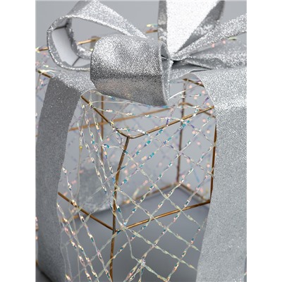 УЦЕНКА Фигура световая «Подарки», 20×15×10 см, 35LED, ААх2 (не в компл.), Т/БЕЛЫЙ