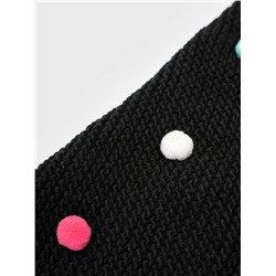 Комплект трикотажный для девочек: шапка, снуд