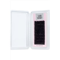Lash Secret Ресницы для наращивания, одна длина, 16 линий, D/0,12 x 13 мм, чёрный KRISTALLER, 1111648