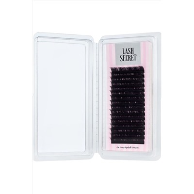 Lash Secret Ресницы для наращивания, одна длина, 16 линий, C/0,05 x 13 мм, чёрный KRISTALLER, 1111652