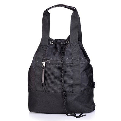 Сумка-рюкзак подростковая 40x32x13 см, вес 300 г, нейлон и плотный полиэстер, на утяжке, с ручками и широкими плечевыми лямками