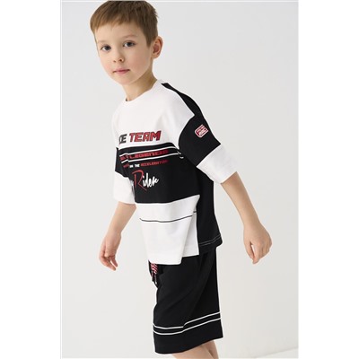 Комплект трикотажный для мальчиков: фуфайка (футболка), шорты PLAYTODAY, 1239877