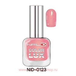 Alvin D`or Лак для ногтей Nail ID Color lux тон 0123 розовый с блестками 10мл