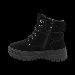 Ботинки из натуральной кожи на меху 88301-1 черные