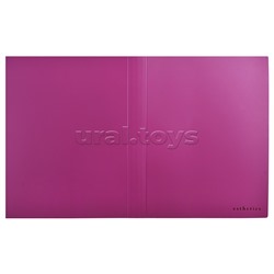 Папка с 060 вкладышами A4 "Esthetics" A4 (230x310x35 мм) полипропилен 700 мкм, фактура "soft-touch" вкладыши 30 мкм, внутренний карман 160 мкм, индивидуальная упаковка, непрозрачная бургунди