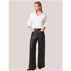 Блузка из сатина с эластаном