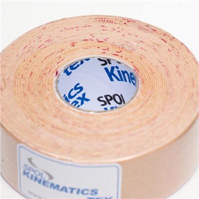 Кинезио тейп Spol Tape корейский, 2.5 см × 5 м, бежевый