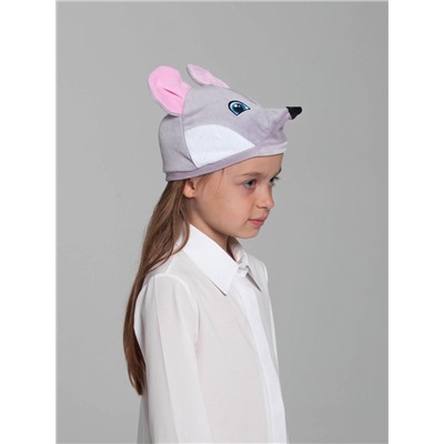 Шапка карнавальная «Мышка», велюр, хлопок, р-р 52-57