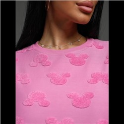 Футболка Ирбис (Махра розовый микки)